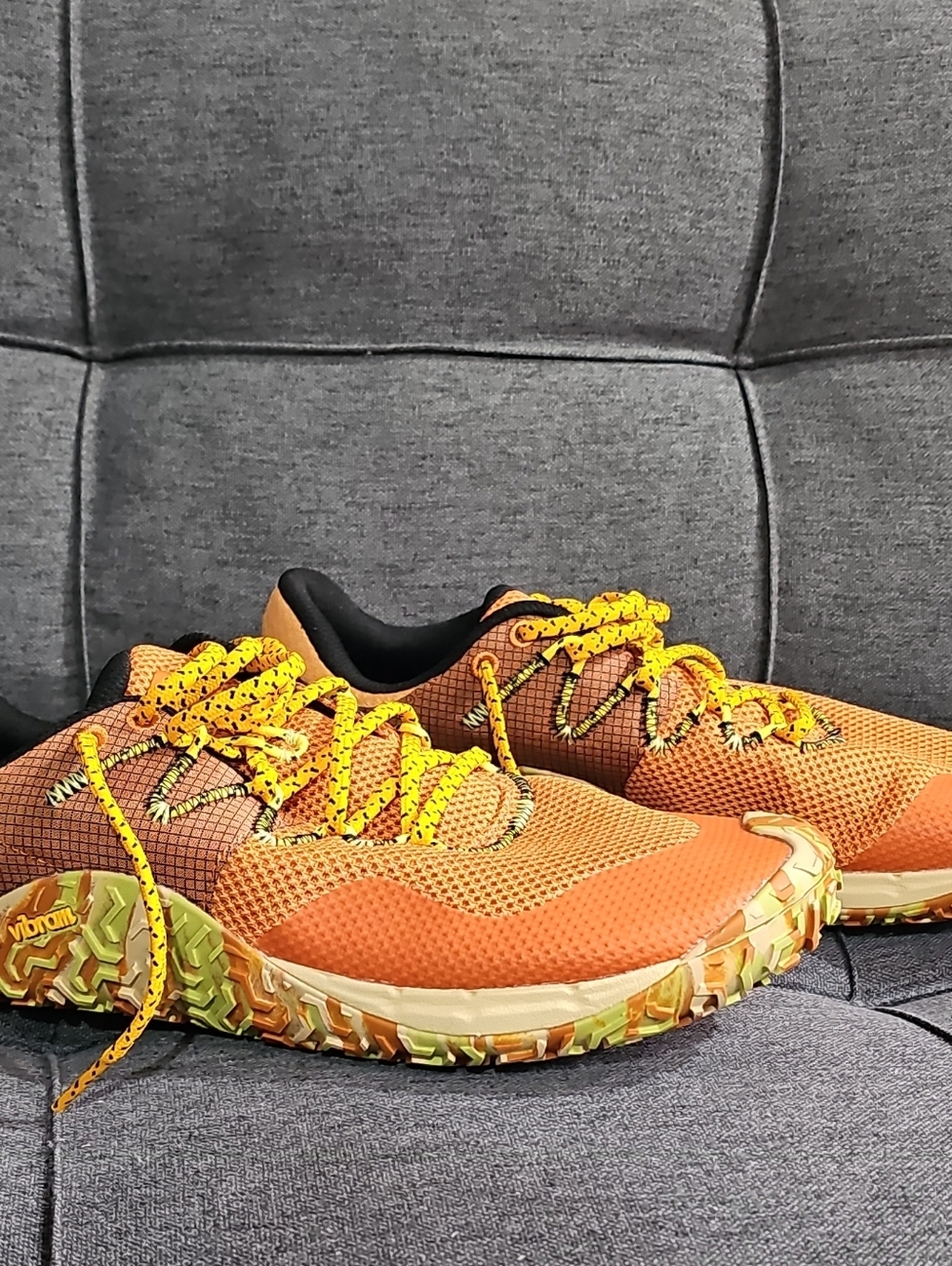 Merrell Black and Orange Men's Trail Shoe